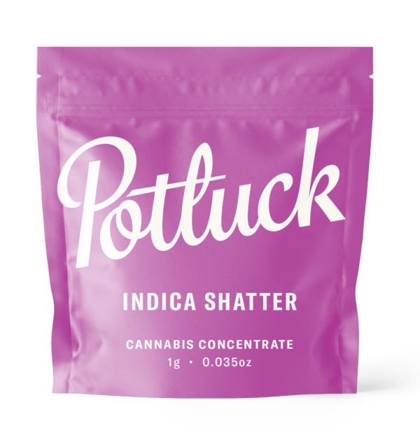 Potluck - Indica Shatter - cannabis Concentrate | The High Club Canada