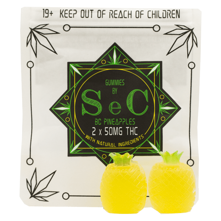 SEC – BC Pineapples – 100mg THC | The High Club Canada SEC – BC Pineapples – 100mg THC | The High Club Canada