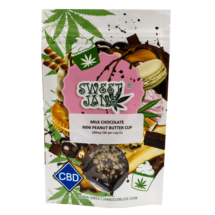 Sweet Jane – CBD Milk Chocolate Mini Peanut Butter Cup – 200mg CBD | The High Club Canada Sweet Jane – CBD Milk Chocolate Mini Peanut Butter Cup – 200mg CBD | The High Club Canada