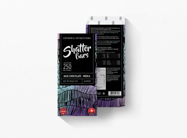Euphoria Extractions – 500mg Shatter Bar – Milk Chocolate (Sativa) | The High Club Canada Euphoria Extractions – 500mg Shatter Bar – Milk Chocolate (Sativa) | The High Club Canada