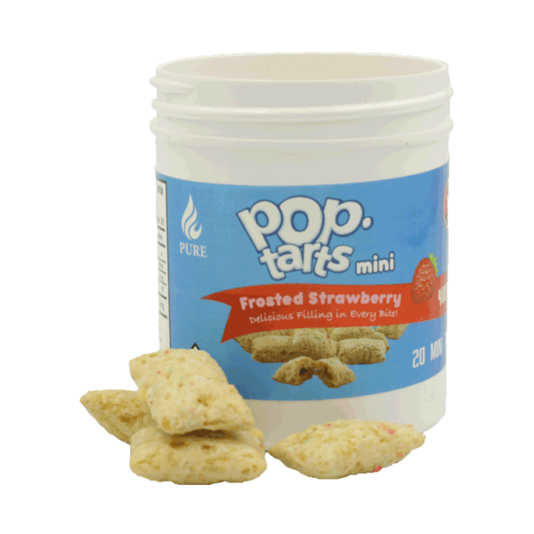 Pop Tarts Mini’s – THC Infused Frosted Strawberry Bites – 400mg | The High Club Canada