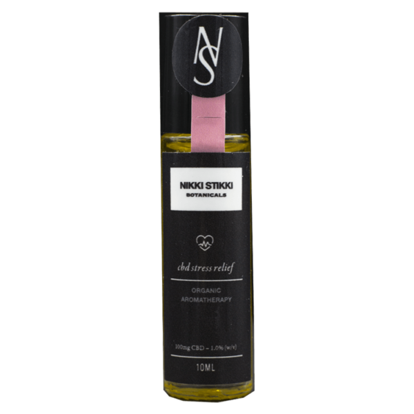 Nikki Stikki Botanicals – Organic Aromatherapy – CBD Stress Relief Roller 100mg CBD | The High Club Canada