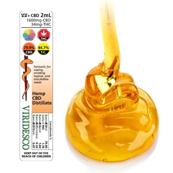 Viridesco – CBD Distillate – 2ml | The High Club Canada