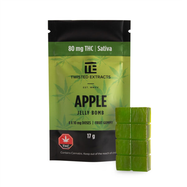 Twisted Extracts – Apple Jelly Bomb – Sativa – 80mg THC | The High Club Canada Twisted Extracts – Apple Jelly Bomb – Sativa – 80mg THC | The High Club Canada
