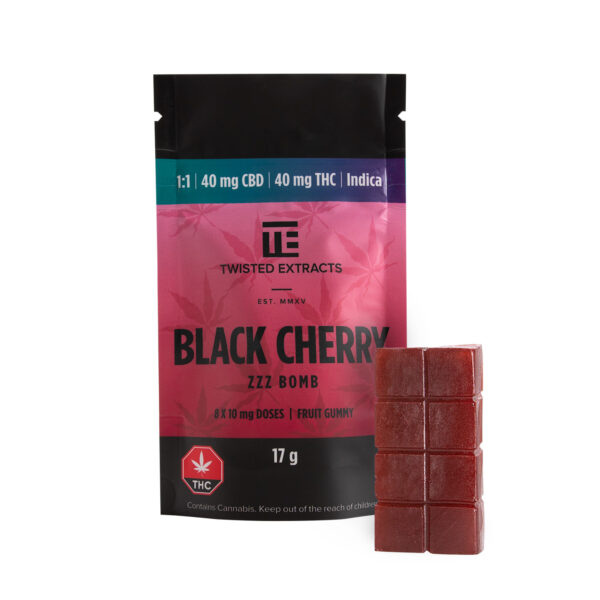 Twisted Extracts – Black Cherry 1:1 Zzz Bombs | The High Club Canada Twisted Extracts – Black Cherry 1:1 Zzz Bombs | The High Club Canada