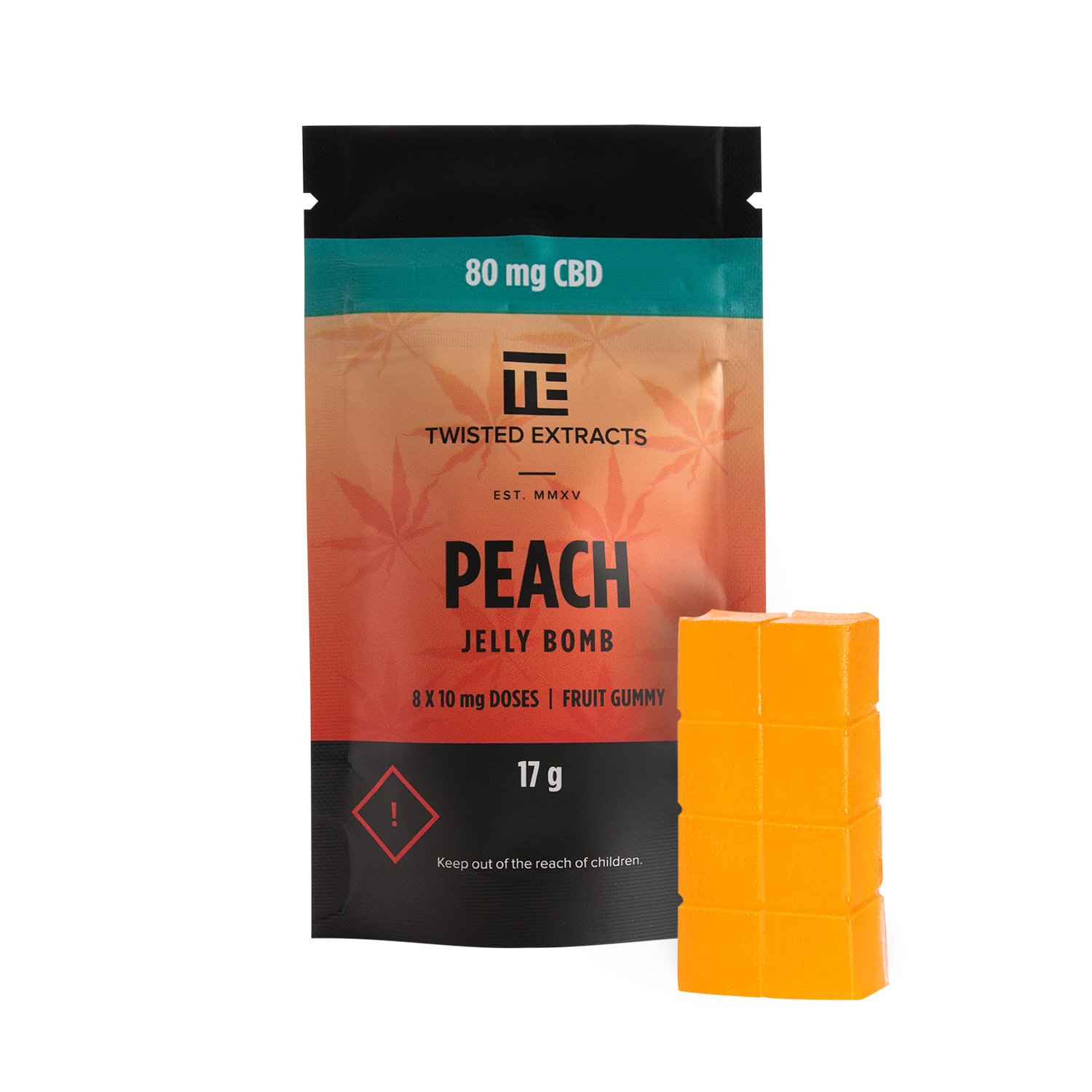 Twisted Extracts – Peach Jelly Bombs – CBD | The High Club Canada Twisted Extracts – Peach Jelly Bombs – CBD | The High Club Canada