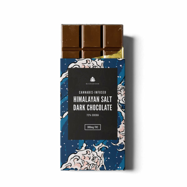 Buudabomb – Himalayan Salt Dark Chocolate – 300mg THC | The High Club Canada