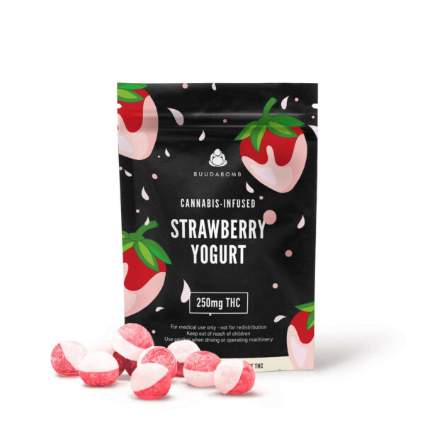 Buudabomb – Strawberry Yogurt Explosion – 250mg THC | The High Club Canada