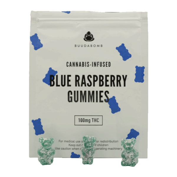 Buudabomb – Blue Raspberry Gummies – 100mg | The High Club Canada Buudabomb – Blue Raspberry Gummies – 100mg | The High Club Canada