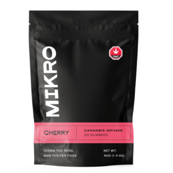 Mikro – THC Gummies – 100mg THC – Cherry | The High Club Canada