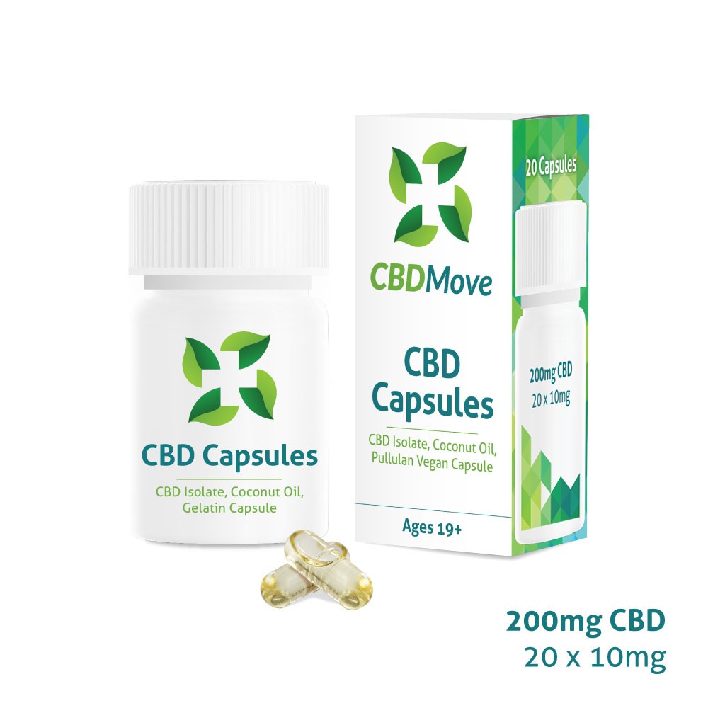 CBD Move – CBD Capsules – 200mg CBD | The High Club Canada CBD Move – CBD Capsules – 200mg CBD | The High Club Canada
