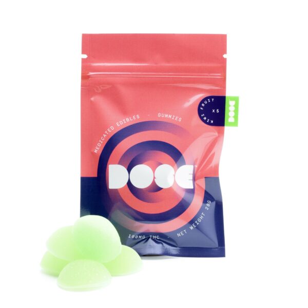 Dose Edibles Gummies – Kiwi Fruit | The High Club Canada