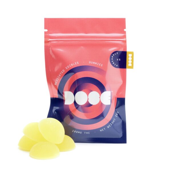 Dose Edibles Gummies – Pineapple | The High Club Canada Dose Edibles Gummies – Pineapple | The High Club Canada