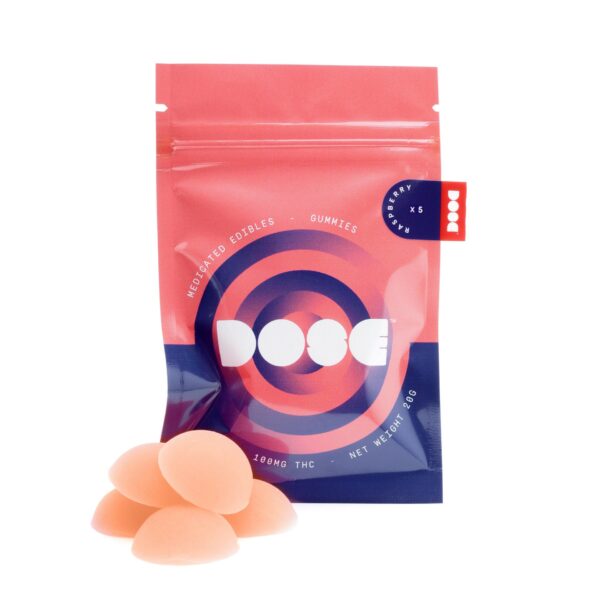 Dose Edibles Gummies – Raspberry | The High Club Canada