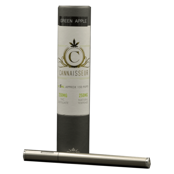 Cannaisseur – Disposable THC Distillate Pen – Green Apple 0.5ml | The High Club Canada Cannaisseur – Disposable THC Distillate Pen – Green Apple 0.5ml | The High Club Canada