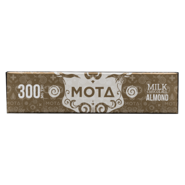MOTA Edibles – Milk Chocolate Almond Bar – 300mg THC | The High Club Canada