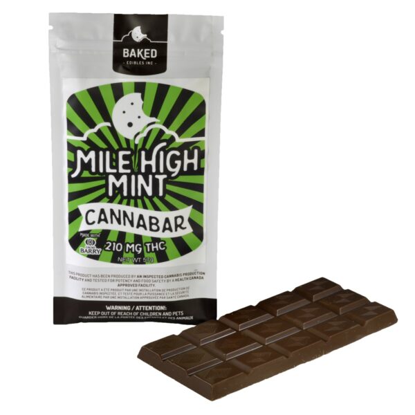 Baked Edibles – Mile High Mint Cannabar 210mg THC | The High Club Canada Baked Edibles – Mile High Mint Cannabar 210mg THC | The High Club Canada
