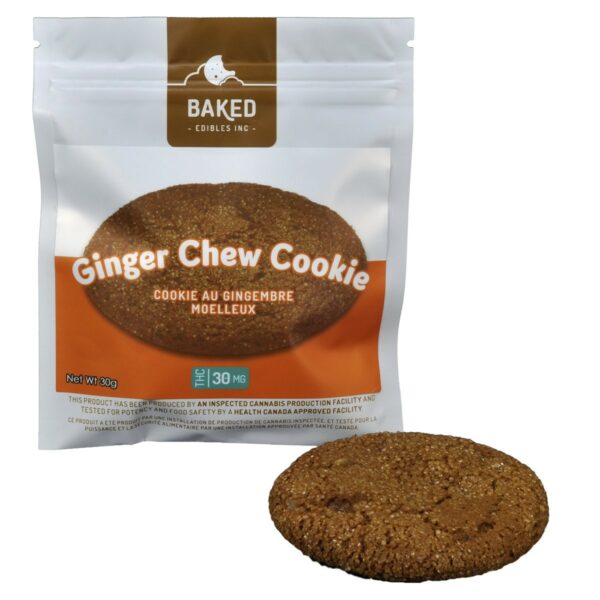 Baked Edibles – Cookie – Ginger Chew 30mg THC | The High Club Canada Baked Edibles – Cookie – Ginger Chew 30mg THC | The High Club Canada