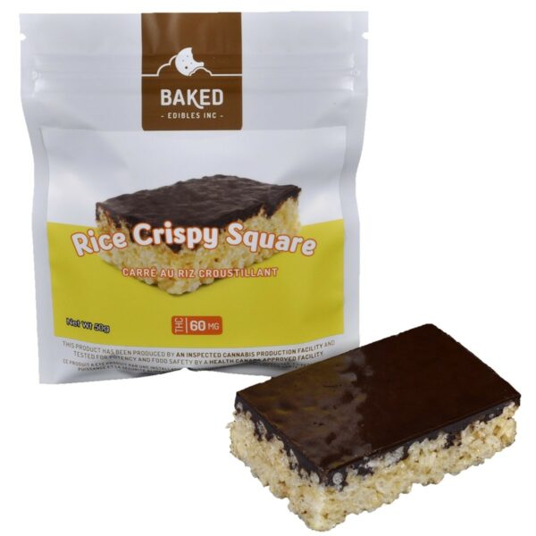 Baked Edibles – Rice Crispy Squares 60mg THC | The High Club Canada