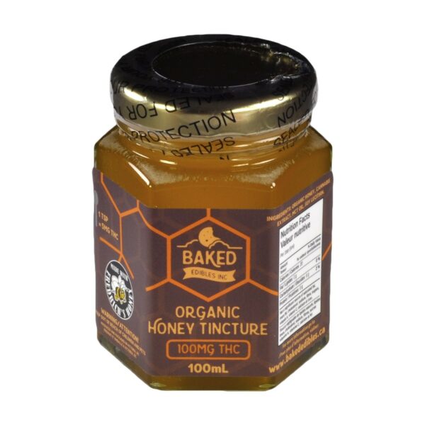 Baked Edibles – Organic Honey Tincture 100mg THC | The High Club Canada