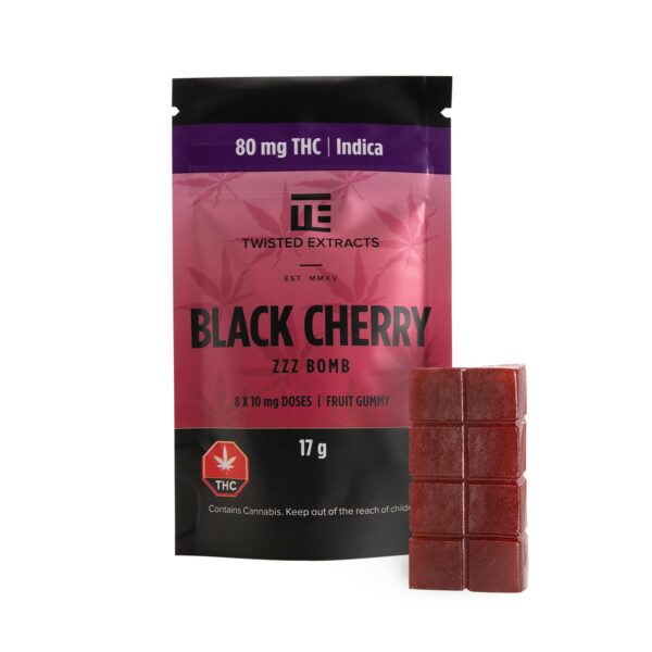 Twisted Extracts – Black Cherry – Zzz Bombs – 80mg THC | The High Club Canada Twisted Extracts – Black Cherry – Zzz Bombs – 80mg THC | The High Club Canada