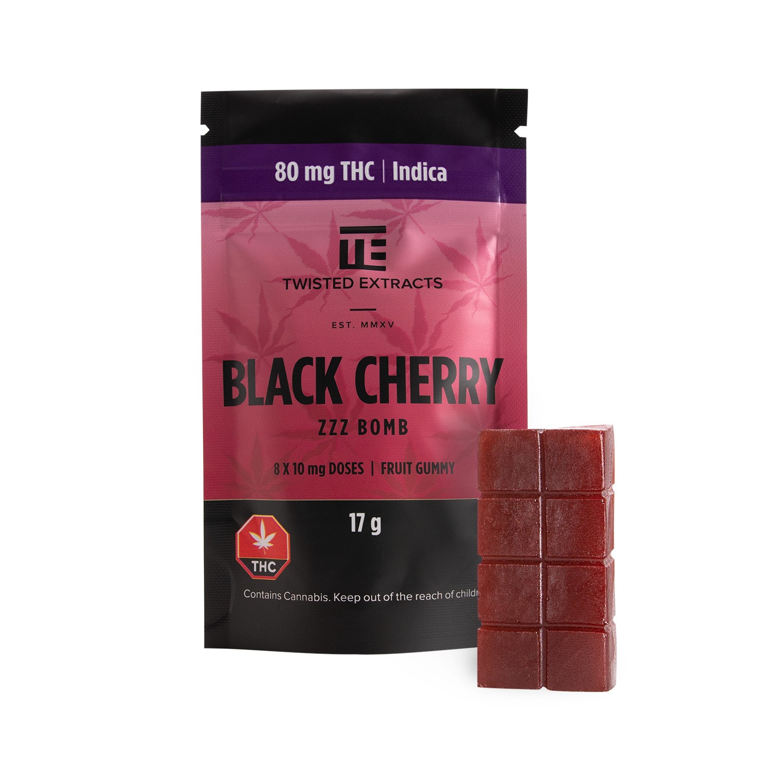 Twisted Extracts – Black Cherry – Zzz Bombs – 80mg THC | The High Club Canada Twisted Extracts – Black Cherry – Zzz Bombs – 80mg THC | The High Club Canada