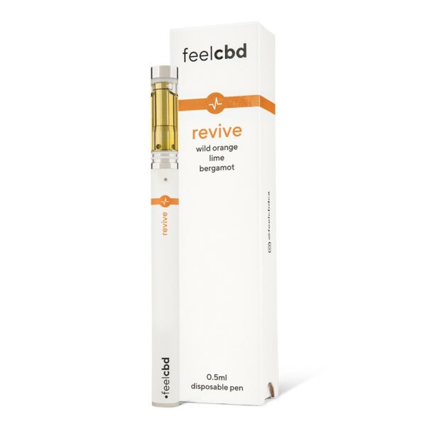 FeelCBD – Revive – Dispsable CBD Vape Pen 0.5ml | The High Club Canada FeelCBD – Revive – Dispsable CBD Vape Pen 0.5ml | The High Club Canada