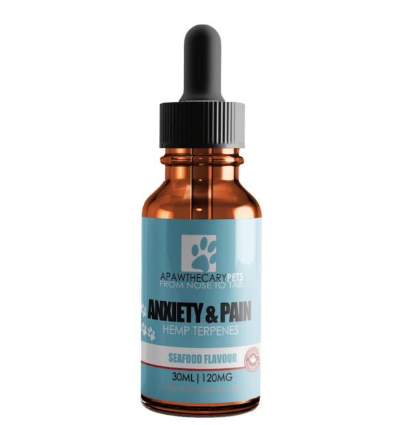 Apawthecary Pets – Anxiety & Pain Tincture – Seafood Medley Flavour 120mg | The High Club Canada