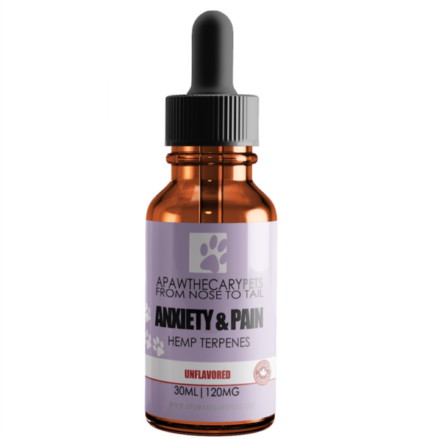 Apawthecary Pets – Anxiety & Pain Tincture – Unflavoured 120mg | The High Club Canada