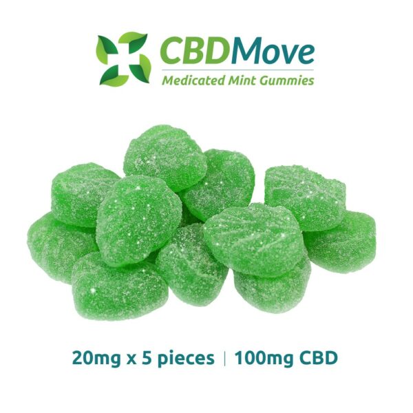 CBD Move – CBD Gummies – Mint Leaves – 100mg | The High Club Canada CBD Move – CBD Gummies – Mint Leaves – 100mg | The High Club Canada