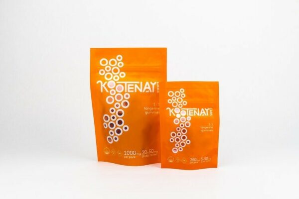 Kootenay Labs – 1:1 Gummies – Tangerine – 1000mg | The High Club Canada