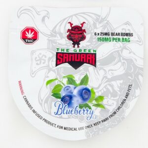 The Green Samurai – Blueberry Gummies – 150mg | The High Club Canada