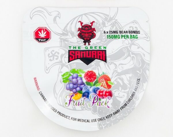 The Green Samurai – Fruit Pack Gummies – 150mg | The High Club Canada