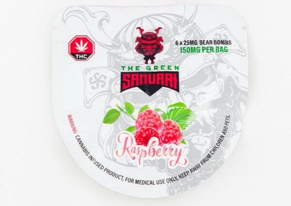 The Green Samurai – Raspberry Gummies – 150mg | The High Club Canada