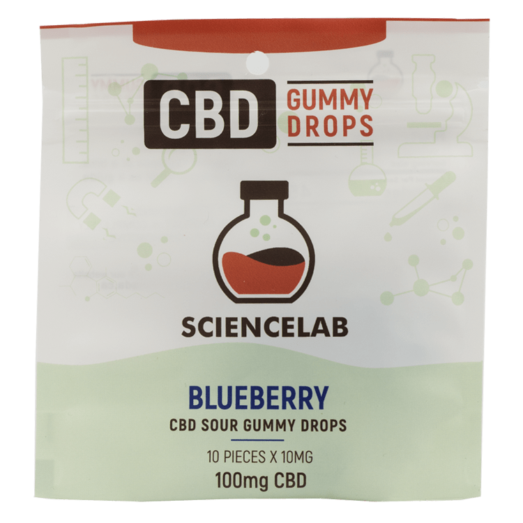 Sciencelab – CBD Sour Gummy Drops – Blueberry 100mg CBD | The High Club Canada Sciencelab – CBD Sour Gummy Drops – Blueberry 100mg CBD | The High Club Canada