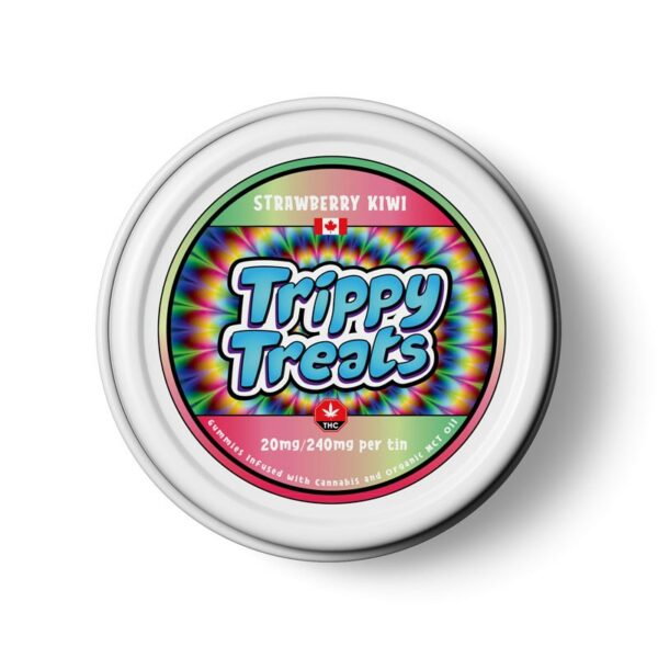 Trippy Treats – Strawberry Kiwi Gummies – 240mg THC | The High Club Canada