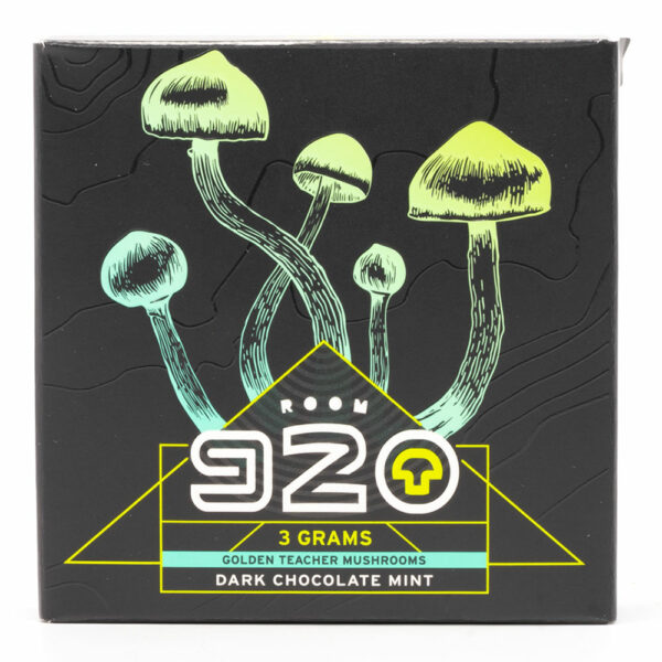 Room 920 – Mushroom Chocolate Bar – Dark Chocolate Mint – 3 grams | The High Club Canada Room 920 – Mushroom Chocolate Bar – Dark Chocolate Mint – 3 grams | The High Club Canada