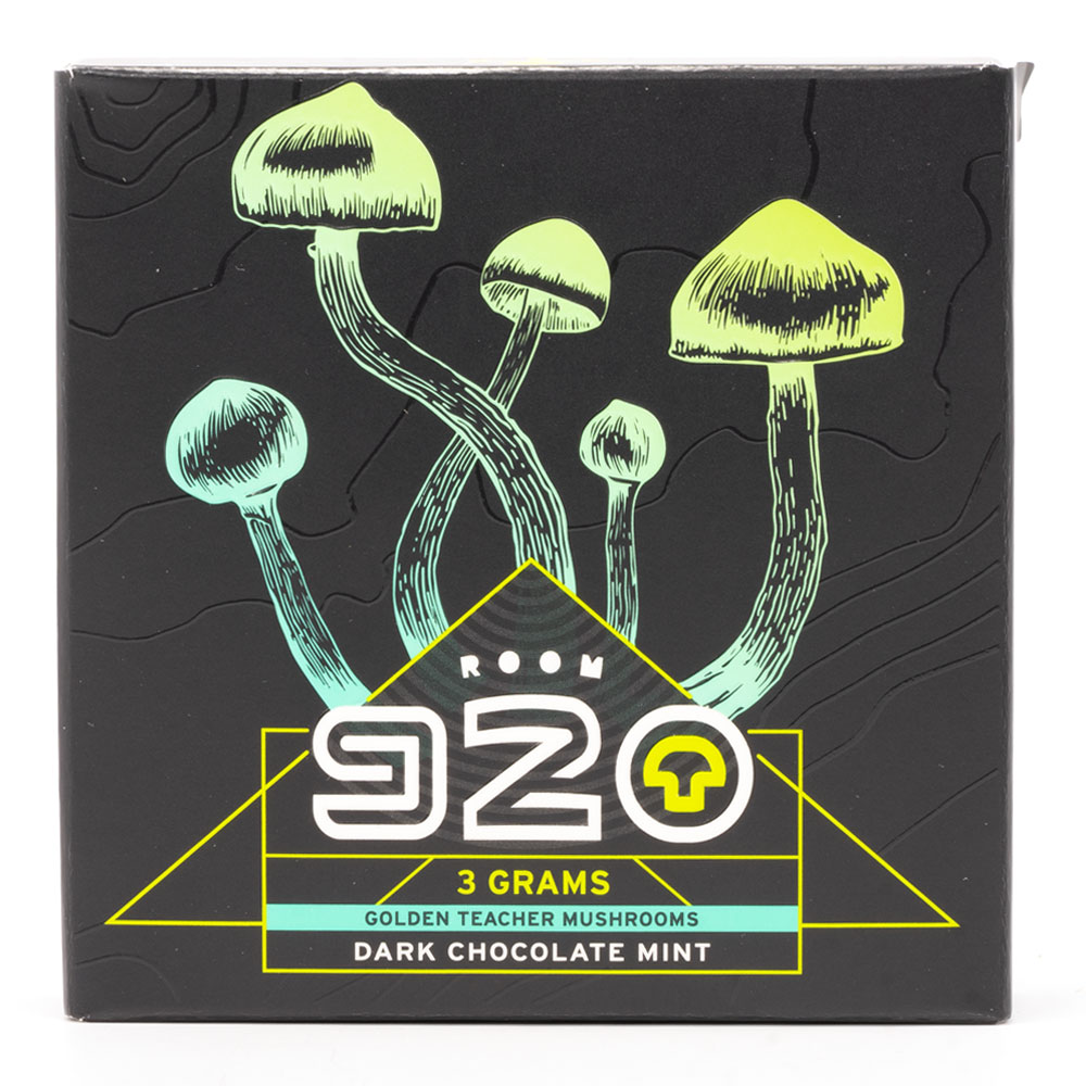 Room 920 – Mushroom Chocolate Bar – Dark Chocolate Mint – 3 grams | The High Club Canada Room 920 – Mushroom Chocolate Bar – Dark Chocolate Mint – 3 grams | The High Club Canada