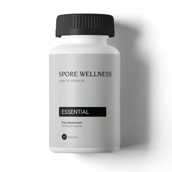 Spore Wellness – Microdose Capsules – Essential – 25 Capsules (100mg per cap) | The High Club Canada