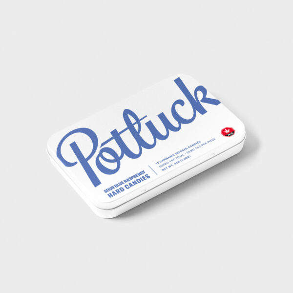 Potluck – Hard Candy – Sour Blue Raspberry – 300mg THC | The High Club Canada