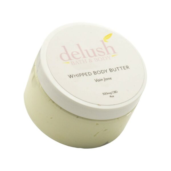 Delush Bath and Body – Whipped Body Butter – Vain Jane 300mg CBD | The High Club Canada