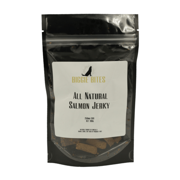 Biggie Bites – All Natural Salmon Jerky – 250mg CBD | The High Club Canada