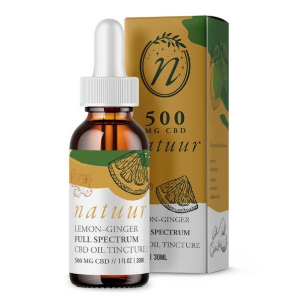 Natuur – Full Spectrum CBD Oil Tincture – Lemon Ginger – 1000mg | The High Club Canada