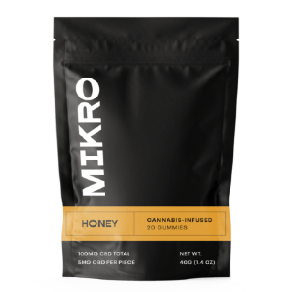Mikro – CBD Gummies – 100mg CBD – Honey | The High Club Canada