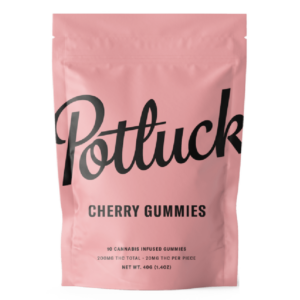 Potluck Extracts – Cherry Gummies – 200mg THC | The High Club Canada