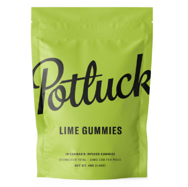 Potluck Extracts – Lime Gummies (CBD) – 200mg | The High Club Canada