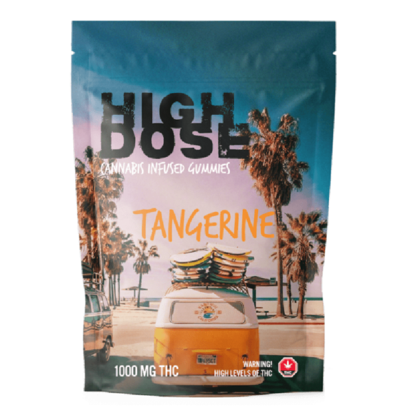 High Dose – cannabis Infused Gummies – Tangerine – 1000mg/1500mg | The High Club Canada