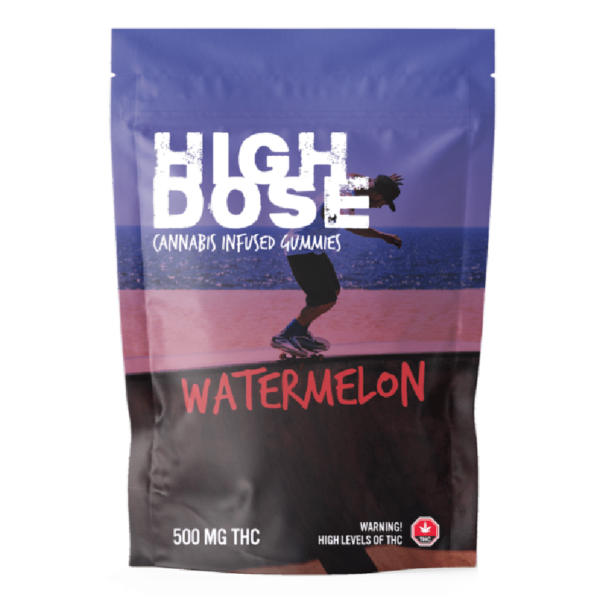 High Dose – cannabis Infused Gummies – Watermelon – 500mg/1000mg | The High Club Canada