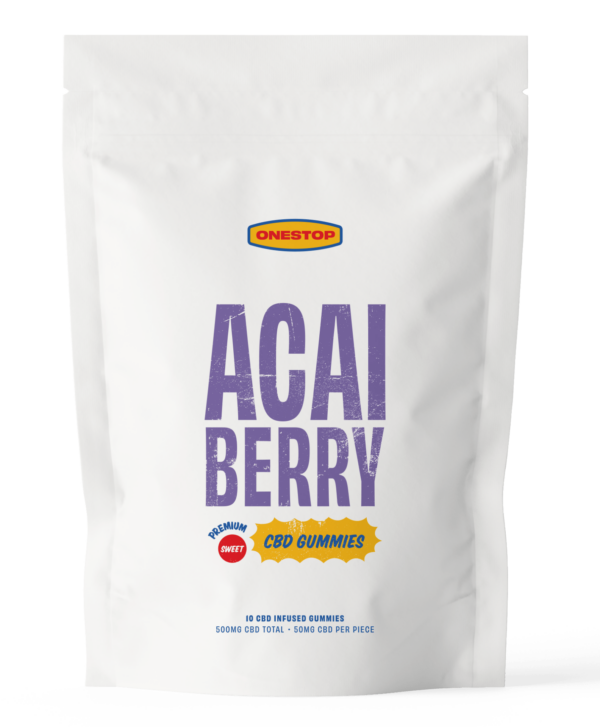 OneStop – Açai Berry CBD Gummies 500mg | The High Club Canada