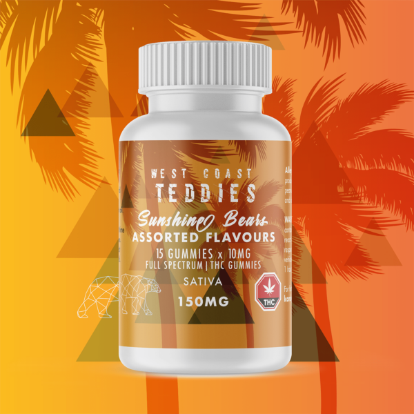 West Coast Teddies – Sunshine Bears – Sativa (150mg) | The High Club Canada West Coast Teddies – Sunshine Bears – Sativa (150mg) | The High Club Canada